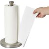 Better Homes & Gardens Free-Standing Paper Towel Holder with Weighted Non-Slip Base, 14 Inch, Nickel