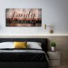 Canvas Wall Art for Living Room|Family Grateful Thankful Blessed|Family Wall Decor|Christian Wall Decor|Family Signs Canvas Prints Artwork Framed Pain