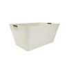 Better Homes & Gardens- White Large Rectangle Galvanized Beverage Tub, 21.96" L x 14.96" W x 10" H